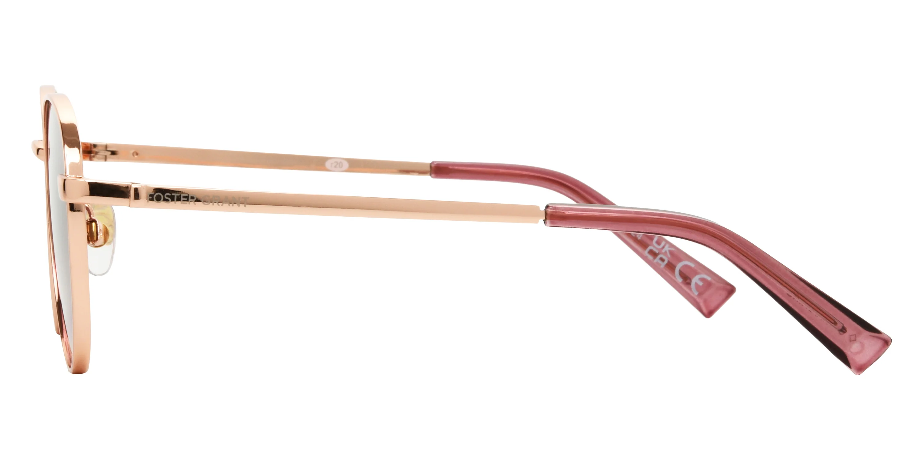 Foster Grant - Fashion Rose Gold Round Sunglasses 460 - Image 3