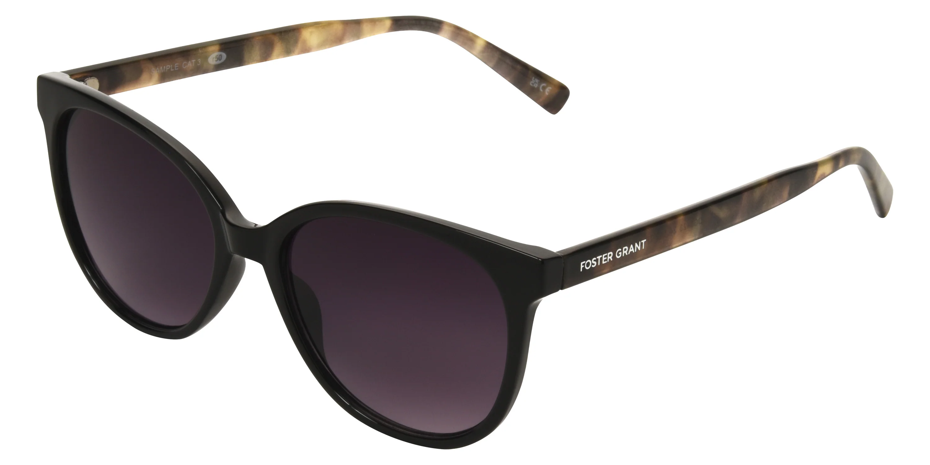 Foster Grant - Ladies Round Cat-Eye Sunglasses - Image 2
